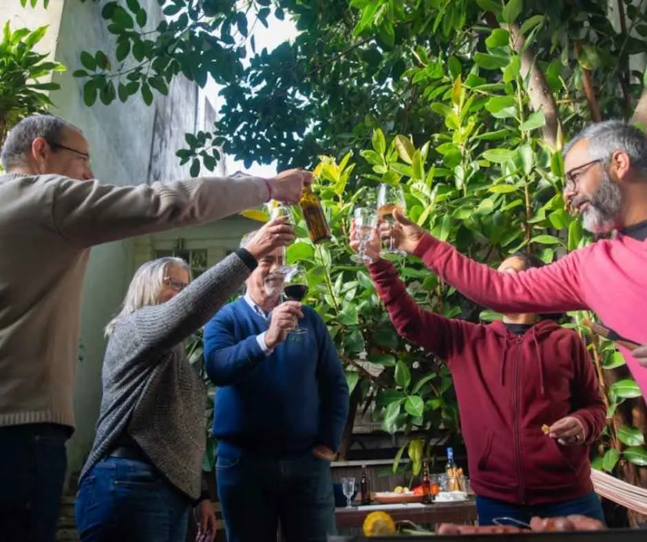 Group of elderly people, socializing